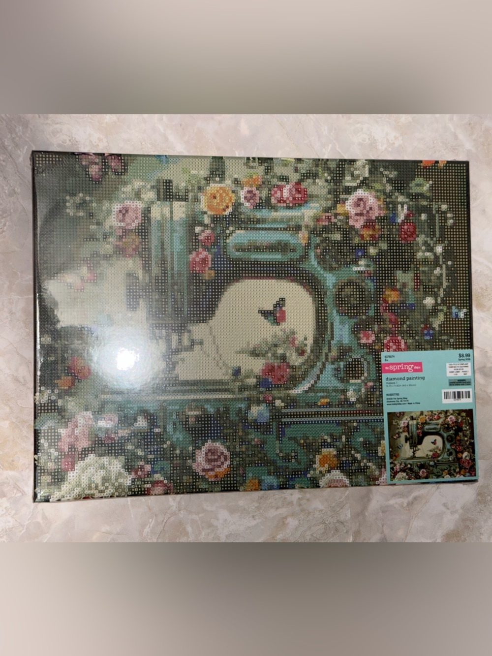 HOBBY LOBBY | Sewing Machine and Flowers |Diamond Painting Kit